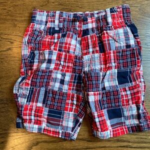 Gymboree plaid madras patriotic red white blue shorts 8 4th of July 🇺🇸🇺🇸🇺🇸